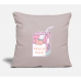 Cute Peach Milk Packet Light Taupe Pillow